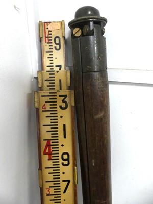 Lot 551 - An Architectural Edwardian levelling rod...