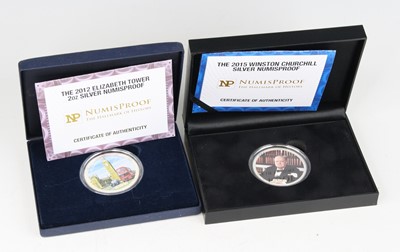 Lot 3396 - The 2012 Elizabeth Tower 2oz Silver Numisproof,...