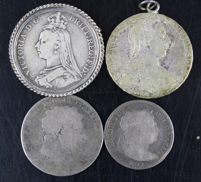 Lot 3413 - Great Britain, 1890 crown, obv: Victoria...