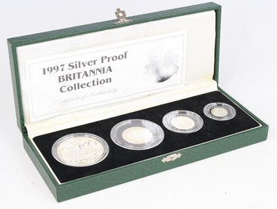Lot 3423 - Great Britain, 1997 Britannia four coin silver...