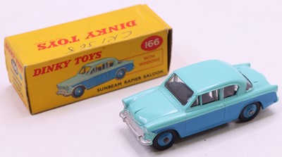 Lot 1017 - Dinky Toys, 166, Sunbeam Rapier Saloon, two...