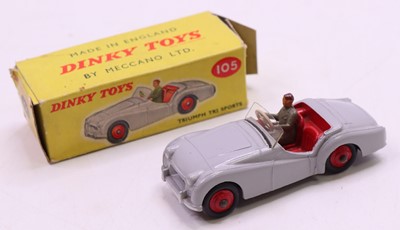 Lot 1018 - Dinky Toys No.105 Triumph TR2 Sports Car in...