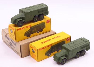 Lot 1070 - Dinky Toys Military Trade box containing group...