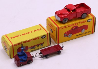 Lot 1205 - Dinky Toys Dublo group of 2 diecasts to...