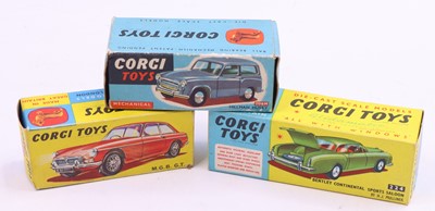 Lot 1425 - Corgi Toys group of 3 empty boxes for diecasts...