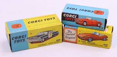 Lot 1426 - Corgi Toys group of 3 Empty boxes for diecasts...