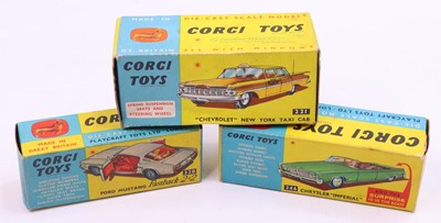 Lot 1427 - Corgi Toys group of 3 empty boxes for diecasts...