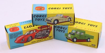 Lot 1428 - Corgi Toys group of 3 empty boxes for diecasts...