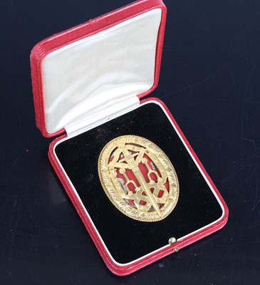 Lot 808 - A  Knight Batchelor's Badge, in silver gilt...