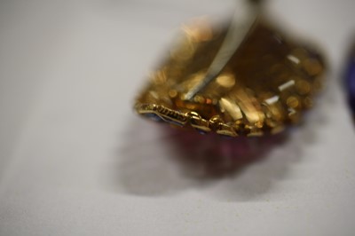 Lot 2651 - A Cartier 18ct gold stylised leaf brooch...