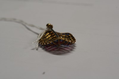 Lot 2651 - A Cartier 18ct gold stylised leaf brooch...