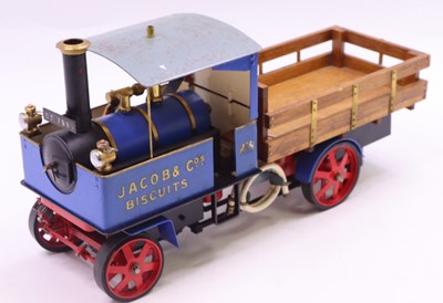 Lot 17 - Jacobs Biscuits scratch-built live steam lorry,...
