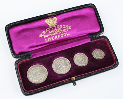 Lot 3424 - Great Britain, 1903 Maundy Money four-coin set,...