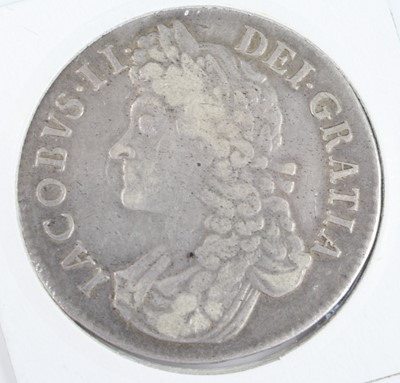Lot 3232 - England, 1687 crown, obv: James II second...