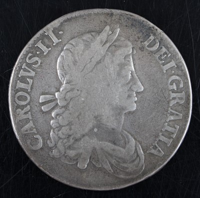 Lot 3230 - England, 1663 crown, obv: Charles II laureate...