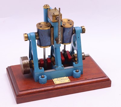 Lot 28 - Live Steam stationary two-oscillating cylinder...