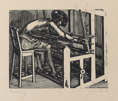 Lot 258 - Jessie Heap (act.1920s-30s) - Weaving, wood...