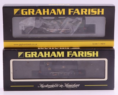 Lot 722 - Two N gauge Graham Farish locos to include a...