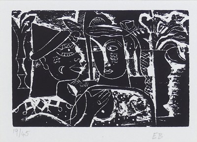 Lot 253 - Edward Burra (1905-1976) - Café, woodcut,...