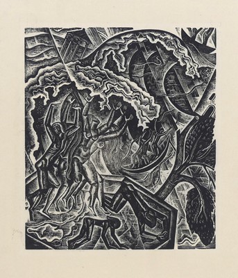 Lot 259 - David Jones (1895-1974) - The Deluge:...
