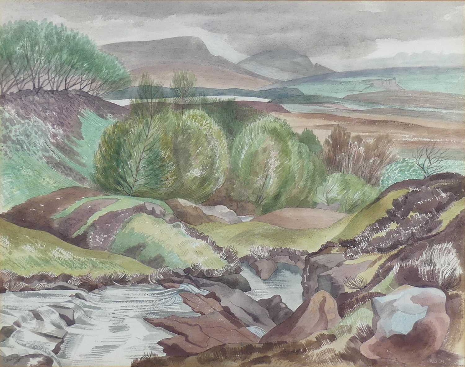 Lot 240 - John Nash RA (1893-1977) - Landscape near...
