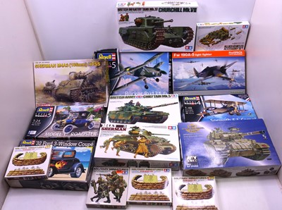 Lot 799 - Tamiya/Revell Collection of mostly 1/35 scale...