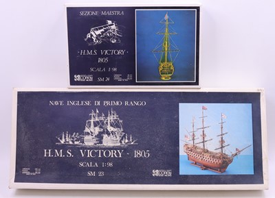 Lot 825 - Corel Milano 1/98 scale wooden kit for a HMS...
