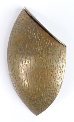 Lot 166 - A contemporary brass desk box, with hinged...