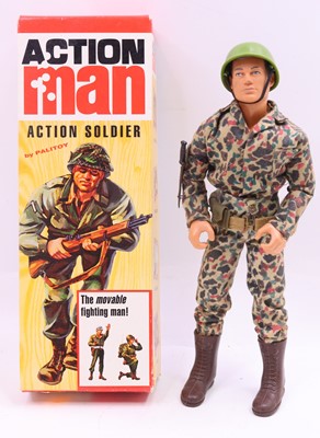 Lot 1942 - Palitoy Action Man Soldier figure, in military...