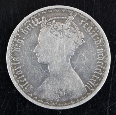 Lot 3242 - Great Britain, 1873 Gothic florin, obv:...