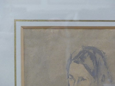 Lot 267 - Gwen John (1876-1939) - Young girl wearing a...