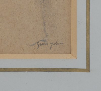 Lot 267 - Gwen John (1876-1939) - Young girl wearing a...