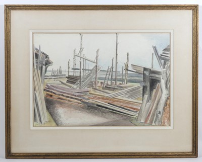 Lot 284 - Paul Nash (1889-1946) - Shipyard, Rye,...