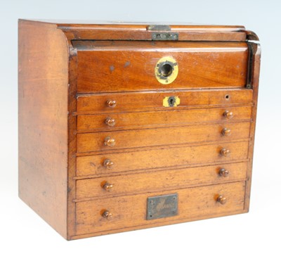 Lot 3369 - A Victorian mahogany table top cabinet, the...