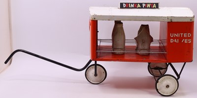 Lot 1894 - Tri-ang scarce pressed steel United Dairies...