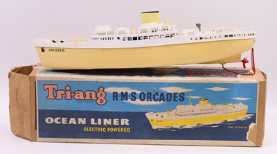 Lot 1879 - Triang Ocean Liner RMS Orcades London, housed...
