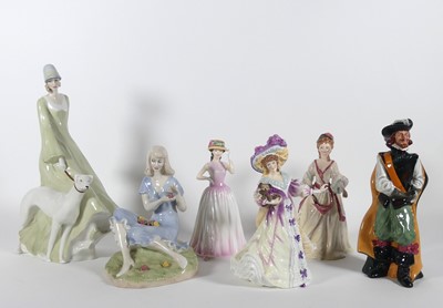 Lot 135 - A collection of Royal Doulton figures, to...