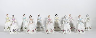 Lot 136 - A set of eleven Royal Doulton 'Figure of the...