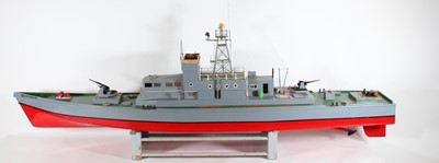 Lot 77 - A custom-built large-size wooden painted...