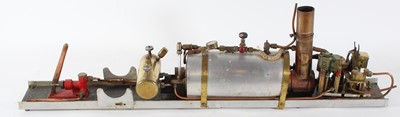 Lot 37 - a custom built large scale horisontal steam...