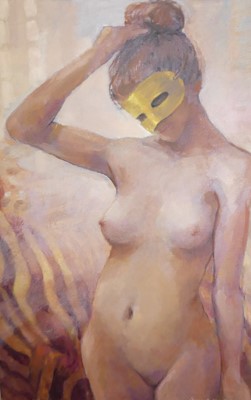 Lot 1006 - Kenneth Smith, oil on canvas of a Nude Lady in...