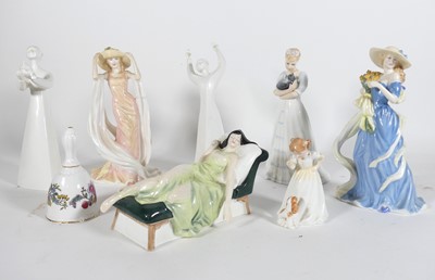 Lot 147 - A collection of Royal Doulton figures, to...