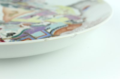 Lot 186 - A large Chinese famille rose ‘figural’ dish,...