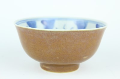 Lot 163 - A pair of Chinese iron-brown glazed and...