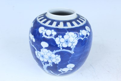 Lot 166 - A pair of Chinese blue and white ‘cracked ice...