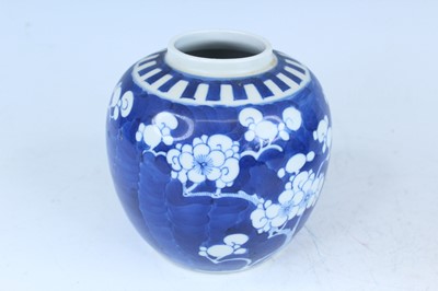 Lot 166 - A pair of Chinese blue and white ‘cracked ice...