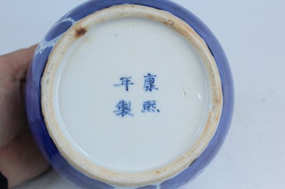 Lot 166 - A pair of Chinese blue and white ‘cracked ice...