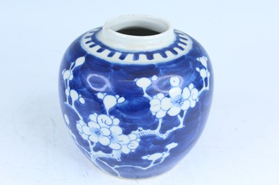 Lot 166 - A pair of Chinese blue and white ‘cracked ice...