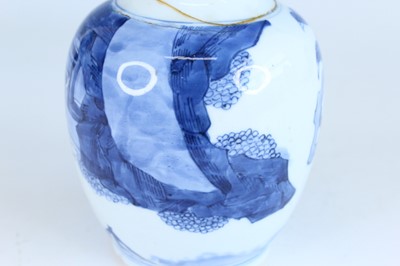 Lot 169 - A Chinese blue and white bottle vase, Qing...