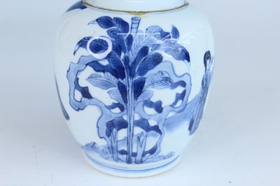 Lot 169 - A Chinese blue and white bottle vase, Qing...
